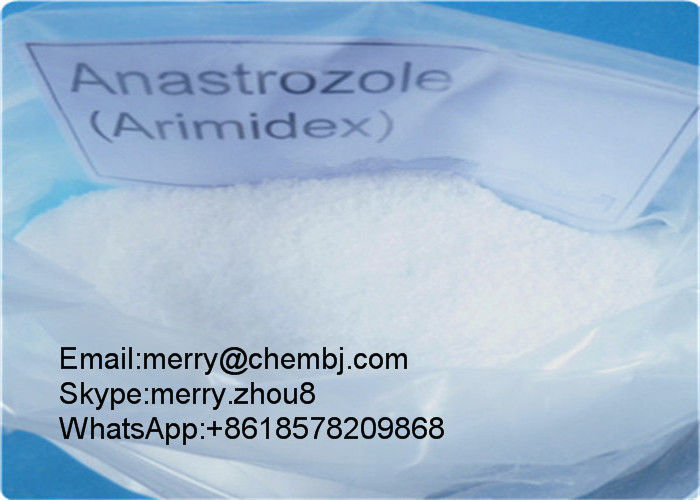 Top Quality Steroid Powder Anastrozole / Arimidex For Anti Estrogen CAS 120511-73-1