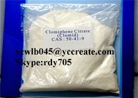 Anti Estrogen Steroids Powder Clomid / Clomifene Citrate CAS 50-41-9
