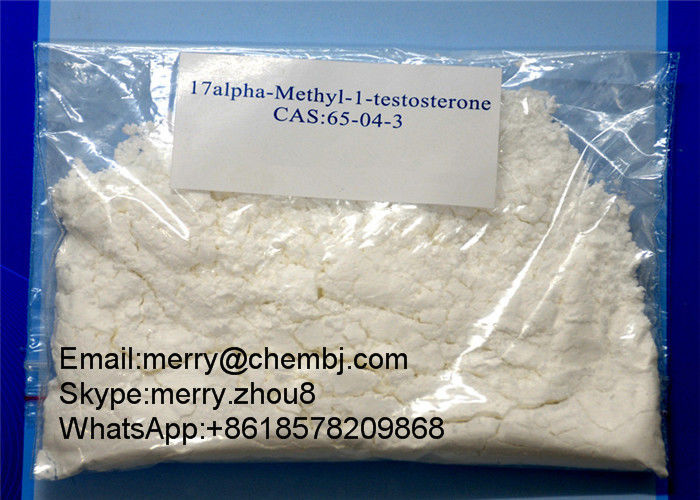 Anabolic Steroid Hormone Powder 17a-Methyl-1-Testosterone CAS 65-04-3