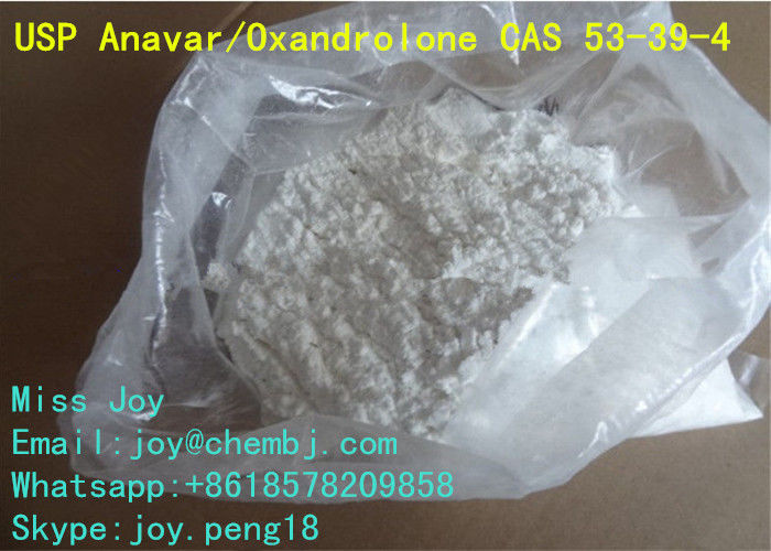 Anavar Oxandrolone CAS 53-39-4 Good Body Shape Muscle Gain Steroid Powder